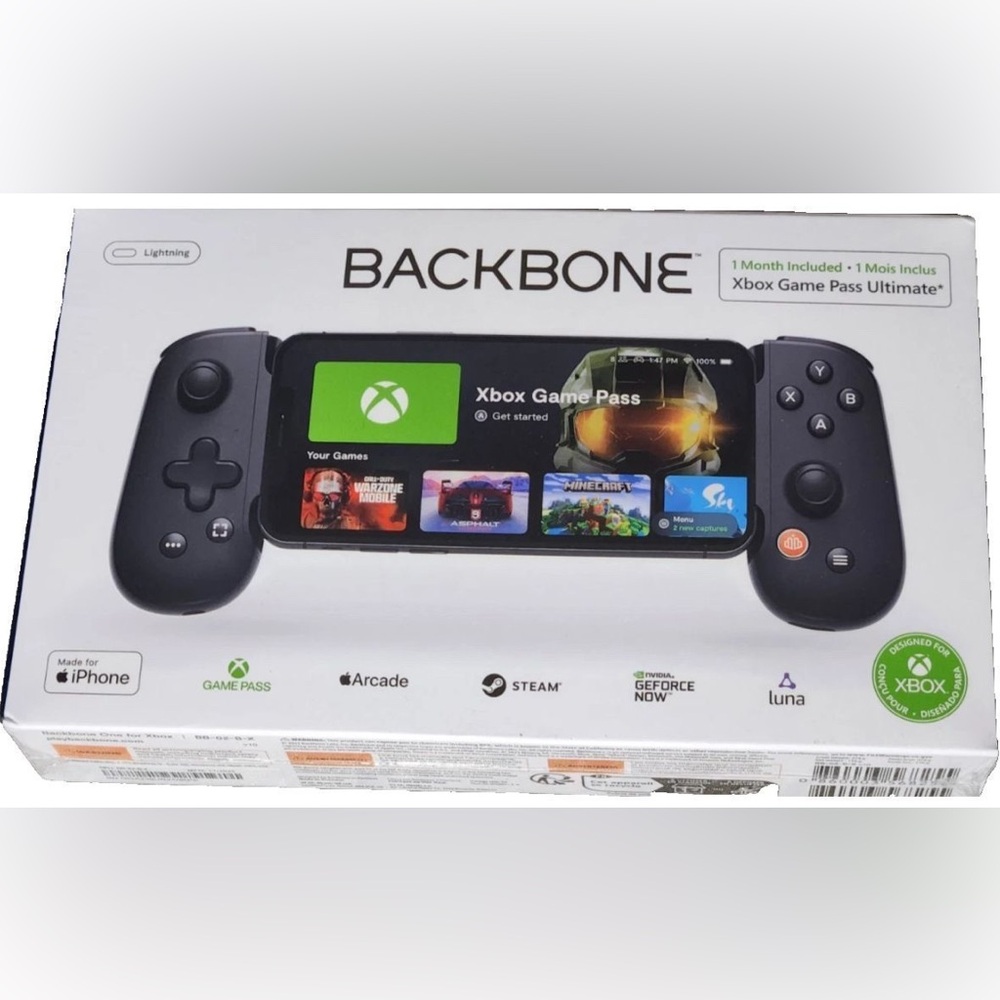 Backbone One (Lightning) Mobile Gaming Controller iPhone + 1 Mo Xbox Game Pass